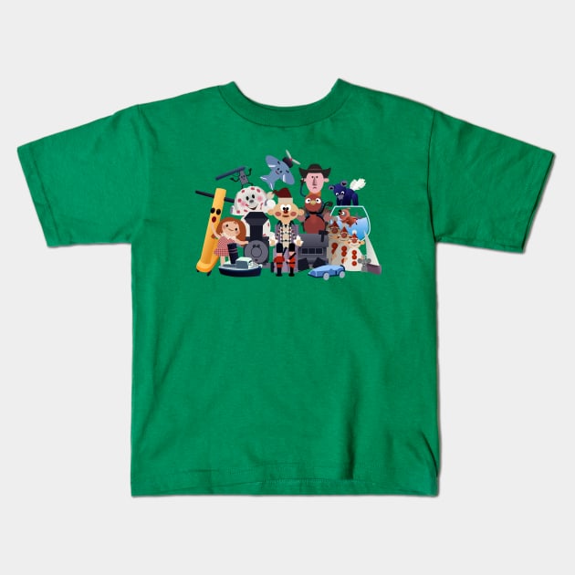 Misfit Menagerie Kids T-Shirt by JPenfieldDesigns